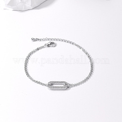 Laiton bracelets de la chaîne de câble&nbsp;FU3607-2