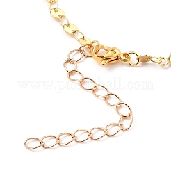 Pulseras de eslabones de esmalte de latón mal de ojo&nbsp;BJEW-JB05741