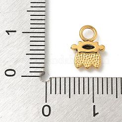 Ionenplattierung (IP) 304 Edelstahl mit Strass-Anhängern&nbsp;STAS-G351-17G
