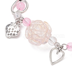 Bracciali con ciondoli in lega a forma di stella e fragola&nbsp;BJEW-JB11308