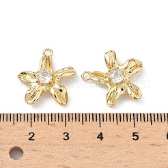 Pendentifs avec zircon cubiques à micro-pavés en laiton&nbsp;KK-L260-10G