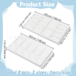 2 Stück Porzellanpalette in 2 Ausführungen&nbsp;DIY-GO0003-38