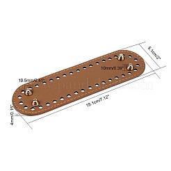 Pu-leder oval langer boden für strickbeutel&nbsp;FIND-WH0043-56B