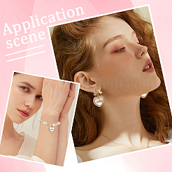 6 pièces en laiton micro pavé pendentifs en zircone cubique claire&nbsp;KK-BBC0016-05