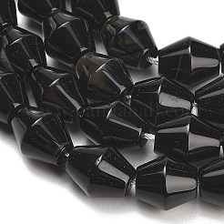 Natürliche schwarze Achat Perlen Stränge&nbsp;GG-L001-D01-01
