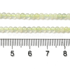 Hilo de abalorios de jade natural de limón&nbsp;G-B090-A23-03