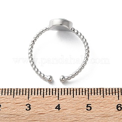 Natürliche Edelstein Manschette Fingerringe&nbsp;RJEW-I052-01P