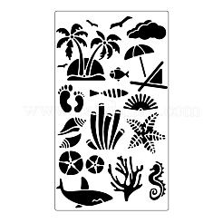 Strand Thema Stahlschneidwerkzeuge Schablonen&nbsp;DIY-WH0198-019