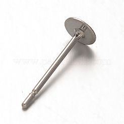 Anlaufgeschützte Ohrstecker aus flachem&nbsp;STAS-F075-39C