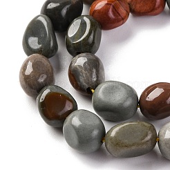 Natur Ozean Jaspis Perlen Stränge&nbsp;G-G146-A12-01