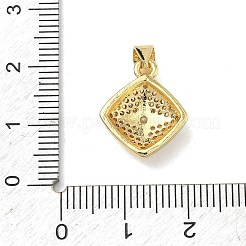 Latón micro pavimenta claro colgantes de circonio cúbico&nbsp;KK-A293-05G