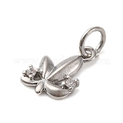 Ciondoli in ottone zirconi chiari micro pavé&nbsp;KK-P308-72P