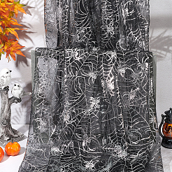 Polyesterstoff mit Spinnenmuster&nbsp;DIY-WH0496-74A-01