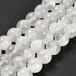 Natürliche weiße Jade perlen Stränge&nbsp;G-B128-A02-04