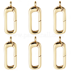 6 Stück Messing-Federtorringe&nbsp;KK-SC0007-19B