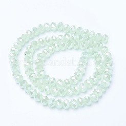 Chapelets de perles en verre électroplaqué&nbsp;EGLA-A034-J6mm-B03