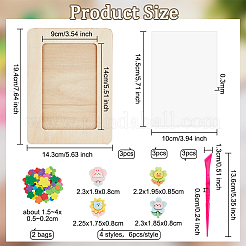 DIY-Bastelset mit Blumen- und Tierbilderrahmen&nbsp;DIY-OC0010-12