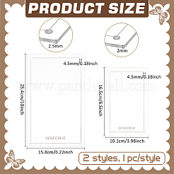 2 Stück Acryl-Messwerkzeug-Sets in 2 Größen&nbsp;DIY-BC0014-14