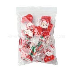 24 stücke 12 stile weihnachten dekorationen thema undurchsichtige acryl perle mit emaille&nbsp;FIND-FS0002-66