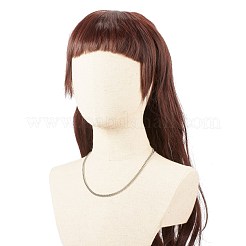 Collana con catene a maglie in acciaio inossidabile 304 anti-ossidazione per uomo e donna&nbsp;NJEW-JN03846-02