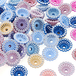 60 Stück Acryl- und Strass-Perlenkappen&nbsp;MACR-TA0002-78