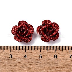 Perlas de aluminio para pintura para hornear con forma de rosa 3d&nbsp;FIND-L019-01F