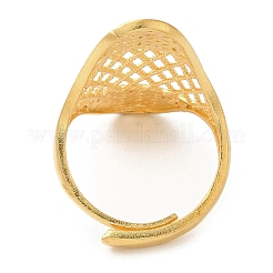 Anillos ajustables de latón dorado claro para mujer&nbsp;RJEW-A022-01B