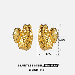 Pendientes de acero inoxidable 304 para mujer&nbsp;WGFE882-01