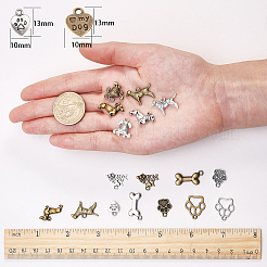 Tibetischer stil Aluminium Anhänger & Charms&nbsp;TIBEP-SC0001-09