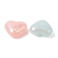 Perline acriliche opache con placcatura uv&nbsp;OACR-G058-16A