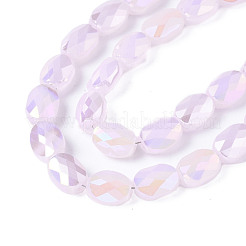 Chapelets de perles en verre électroplaqué&nbsp;EGLA-S194-11A-B05