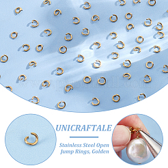 120 pieza de anillos de salto abiertos de acero inoxidable 304&nbsp;STAS-UN0060-83A
