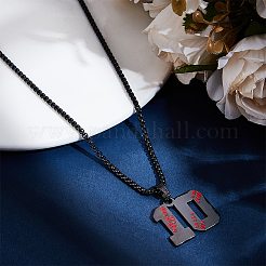 Collares de cadena de caja de acero inoxidable 667&nbsp;NJEW-BBC0001-35B-EB