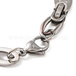 Anlaufgeschützte 201 Edelstahl-Kettenarmbänder im Königskettenstil&nbsp;BJEW-B078-87P