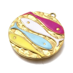 Pendentifs en acier inoxydable 304 émaillés&nbsp;X-STAS-Z163-21G-07