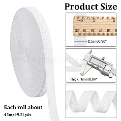 Flaches Polycotton-Köperbandband&nbsp;OCOR-WH0066-92H-02