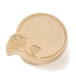 Geometrischer Blattrahmen Messingstempelköpfe&nbsp;LS-AJEW-H149-03G-03
