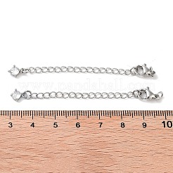 Messing mit Zirkonia Kettenverlängerung&nbsp;LS-KK-B102-43P