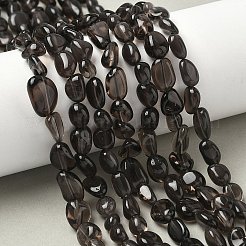 Chapelets de perles d'obsidienne de glace naturelle&nbsp;X-G-P497-01A-15