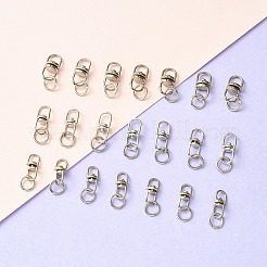 30 Stück 3 Stile Legierung doppelendiger drehbarer Ösenhaken&nbsp;FIND-YW0004-30