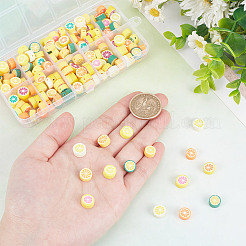 170 Stück 10 Stile handgemachte Fruchtperlen aus Polymer-Ton&nbsp;CLAY-AR0001-33