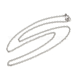 Colliers unisexes classiques en acier inoxydable 304 résistants au ternissement&nbsp;STAS-O037-83P