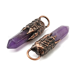Natürlichen Amethyst große Anhänger&nbsp;G-D102-05R-02