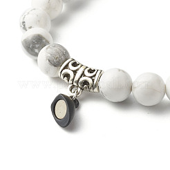 Magnetische Armbänder mit Herzverschlüssen für die besten Freunde von Paaren&nbsp;BJEW-JB06791