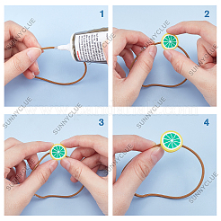 Handgemachter Ton-Cabochon&nbsp;CLAY-SC0001-07
