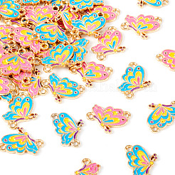40 stücke 2 farben legierung emaille verbinder charms&nbsp;FIND-TA0004-74