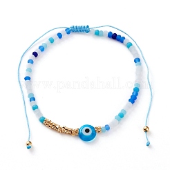 Nylon regolabile bracciali intrecciati cavo di perline&nbsp;BJEW-JB05792