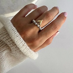 Herz-Legierung mit CCB-Kunststoff-Fingerringen für Frauen&nbsp;FS-WGE19AF-02