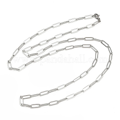 Collane a catena con graffetta in acciaio inossidabile 304&nbsp;NJEW-H072-01P