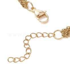Bracelets en laiton et acier inoxydable 304 à maillons pour femmes&nbsp;BJEW-JB12982